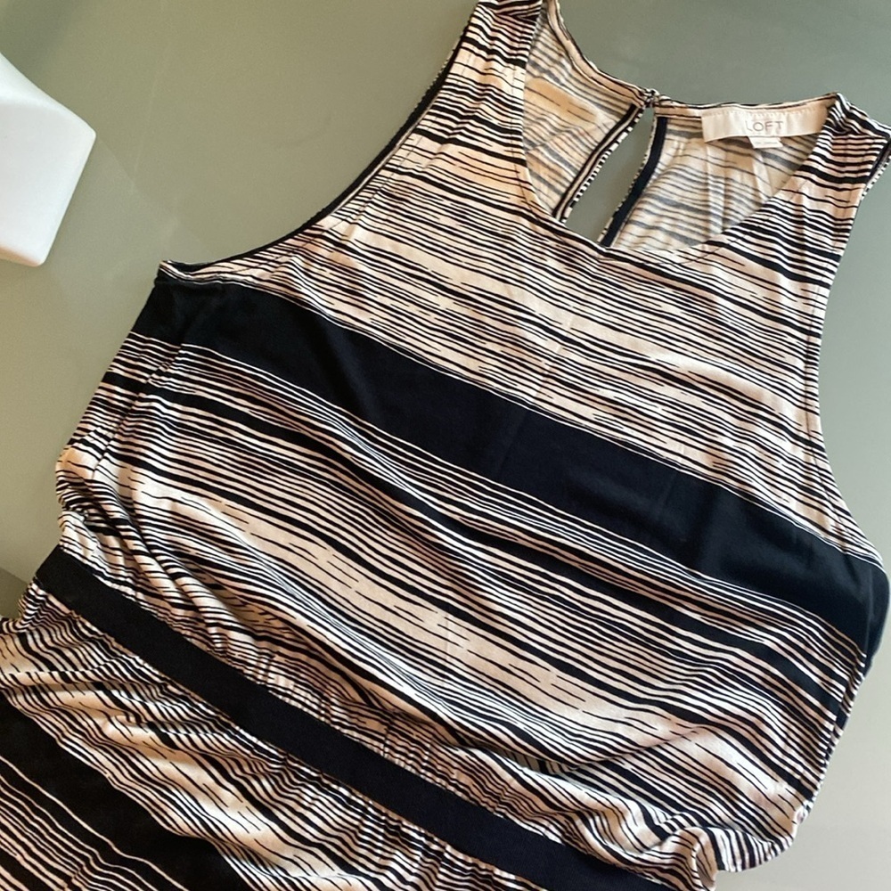 Loft Tank Dress Maxi Tank Dress Maxi Dress Vacation Dress Size M - Picture 3 of 10